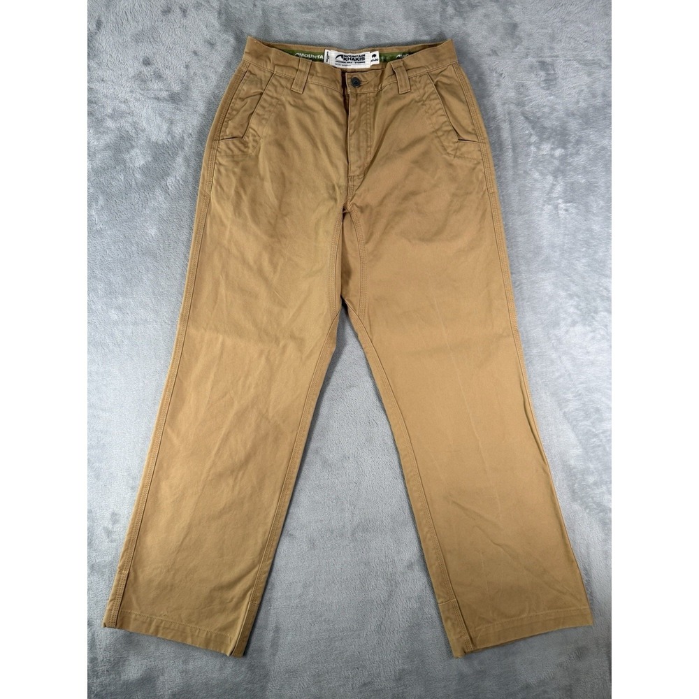 Mountain Khaki Pants Mens 30x30 Tan Canvas Relaxed Fit Hiking Outdoor